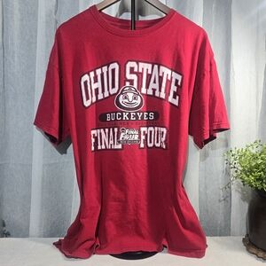 Russell Athletic Red Ohio State Buckeyes Tee